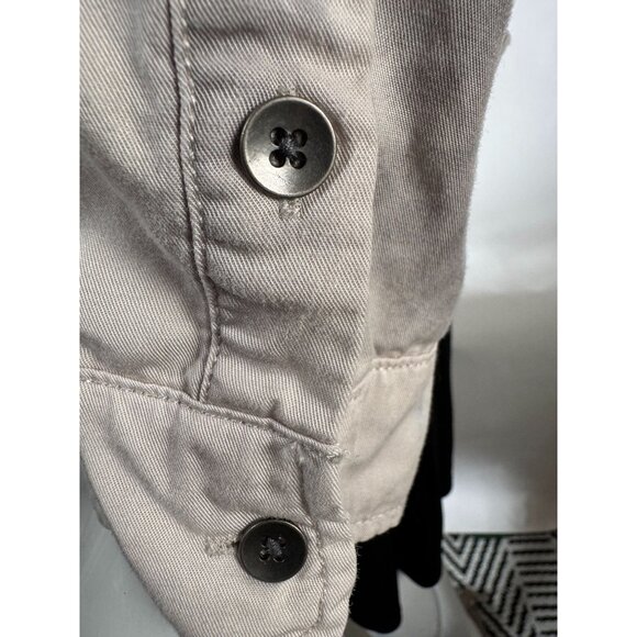 Vintage Havana Tie-Dye Tencel Button-Up Shirt Jacket With Pockets & Frayed Hem L - Picture 7 of 16